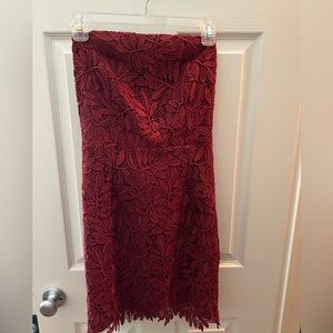 Mini Red Lace Dress